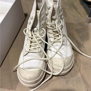 Dior White Ankle Boots